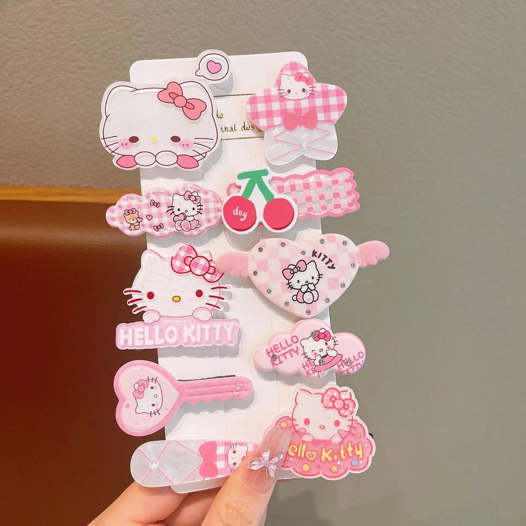 Hello Kitty Cartoon Hair Clip – Cute Acrylic Bangs Clip Cartoon Hair Clip Qme 2