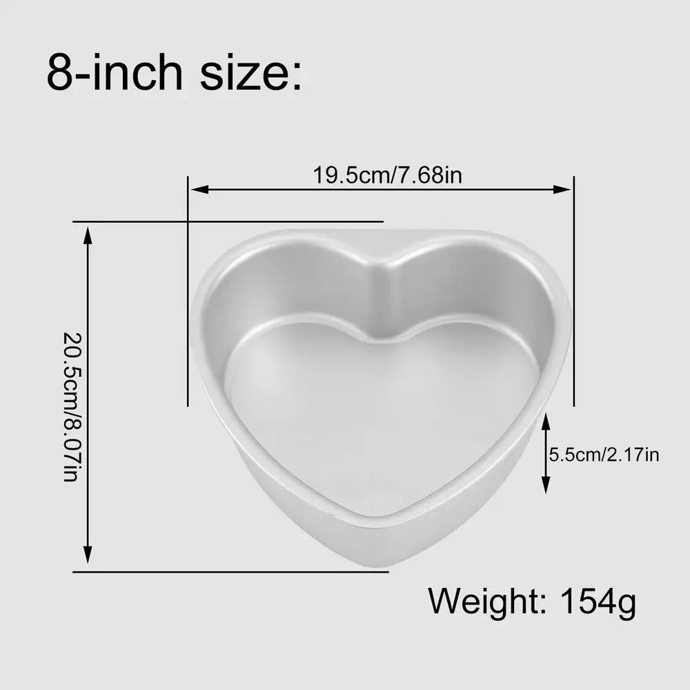 Heart-Shaped Cake Mold | Easy Release Baking Pan & Loaf Tin Cake Mold Pan Qme 8 inches