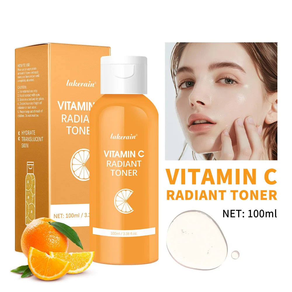 Lakerain Vitamin C Hydrating Toner – Natural Moisturizing Vitamin C Toner Qst orange