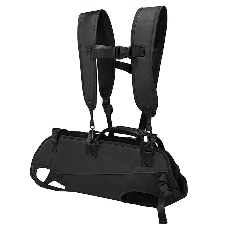 Outdoor Breathable Pet Backpack Carrier for Cats & Dogs Pet Carrier Backpack Qst Black L
