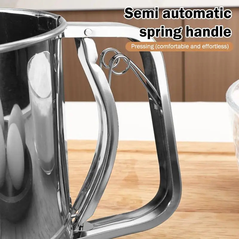 Stainless Steel Mesh Sugar Sieve & Flour Strainer | Baking Mesh Flour Sieve Qme