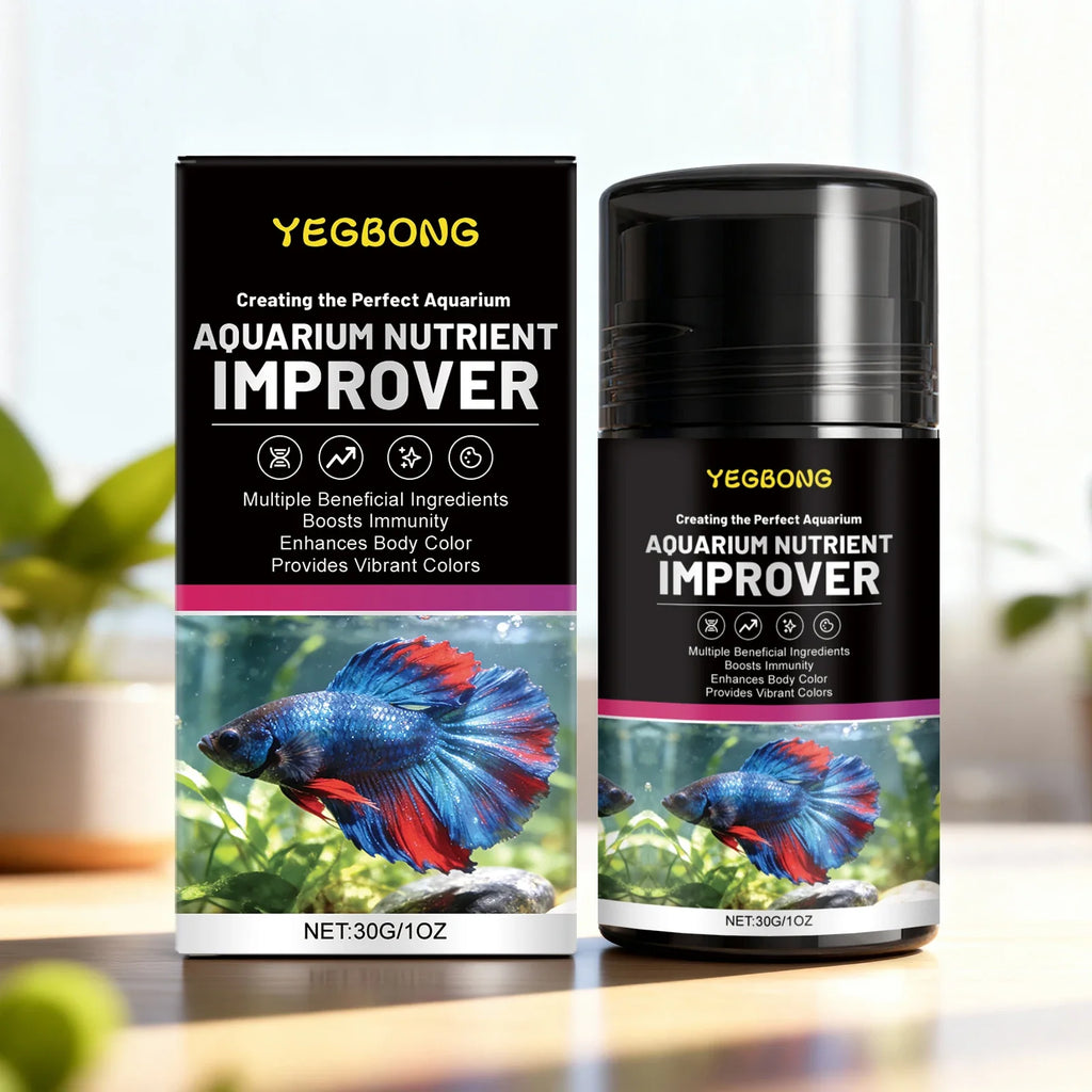 Natural Aquarium Nutrient Supplement – Fish Growth & Color Boost Aquarium Fish Supplement Qme