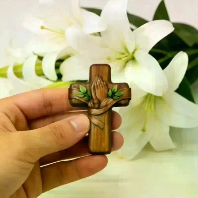 Pocket Prayer Cross with Card & Bag – Easter & Christmas Pocket Prayer Cross Qme