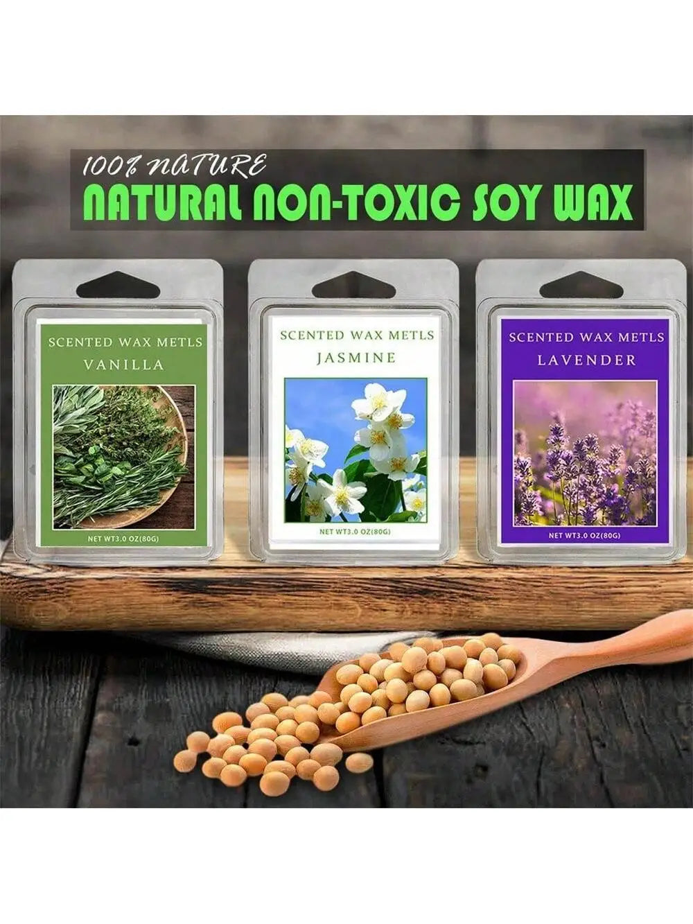 Soybean Wax Aromatic Wax Melt Blocks – Plant Essential Oil Wax Melt Blocks Qme