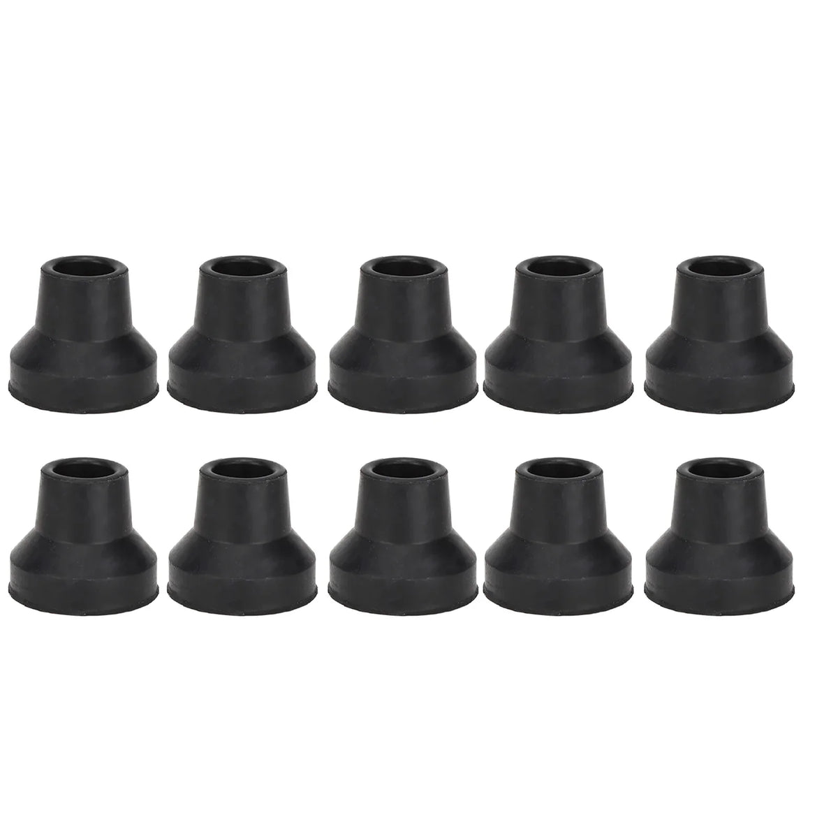Rubber Cane Tips Non-Slip Walking Stick Tips 10-Pack | TMISHION Replacement Cane Tips Qme 16mm