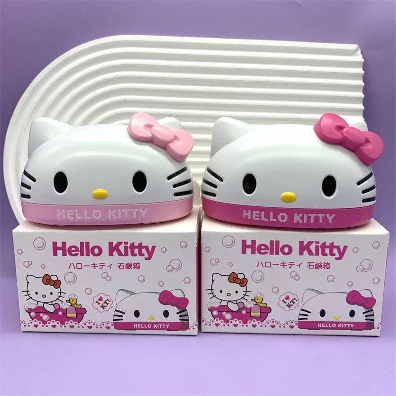 Hello Kitty Kuromi Soap Dish Holder | Kawaii Bathroom Décor Soap Dish Holder Qme