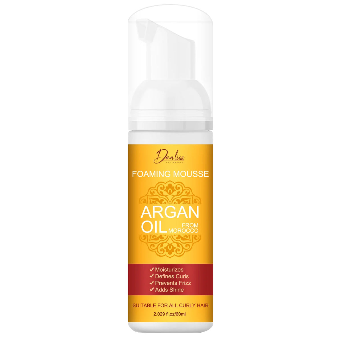 Argan Oil Foaming Mousse – Curl Definition & Frizz Control Hair Styling Mousse Qst