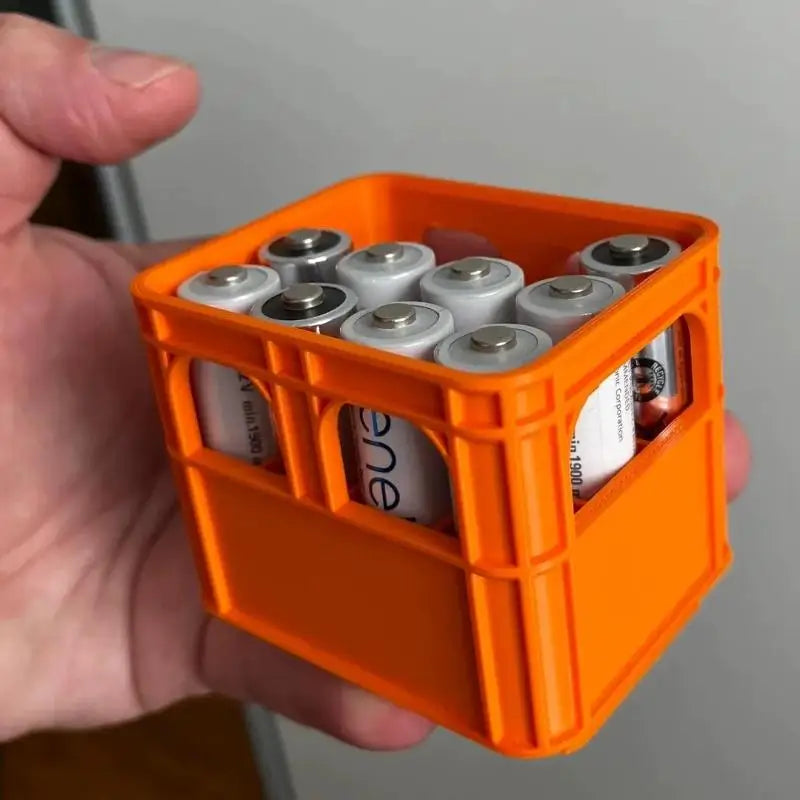 Stackable Battery Storage Basket | AA AAA 18650 Organizer Battery Storage Organizer Qme