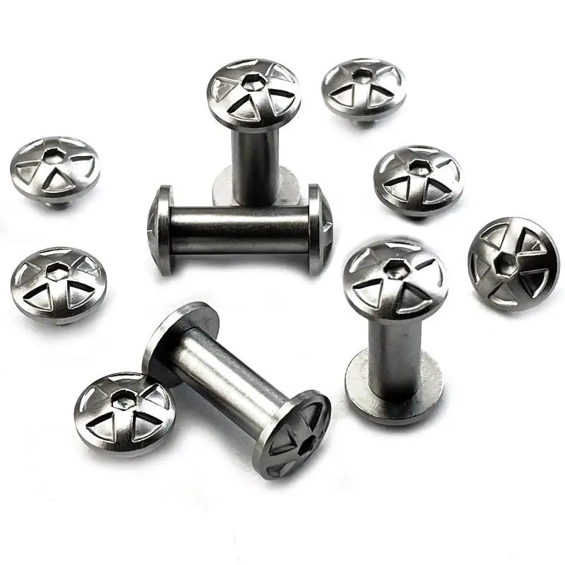 Swayboo Knife Handle Rivet Screws Hex Umbrella 5MM 6MM Steel Knife Handle Screws Qst