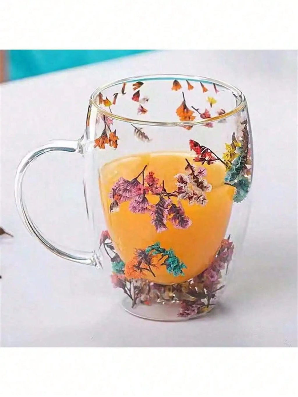 Double-Wall Borosilicate Glass Coffee Cup – 350ml Heat-Resistant Glass Coffee Cup Qme