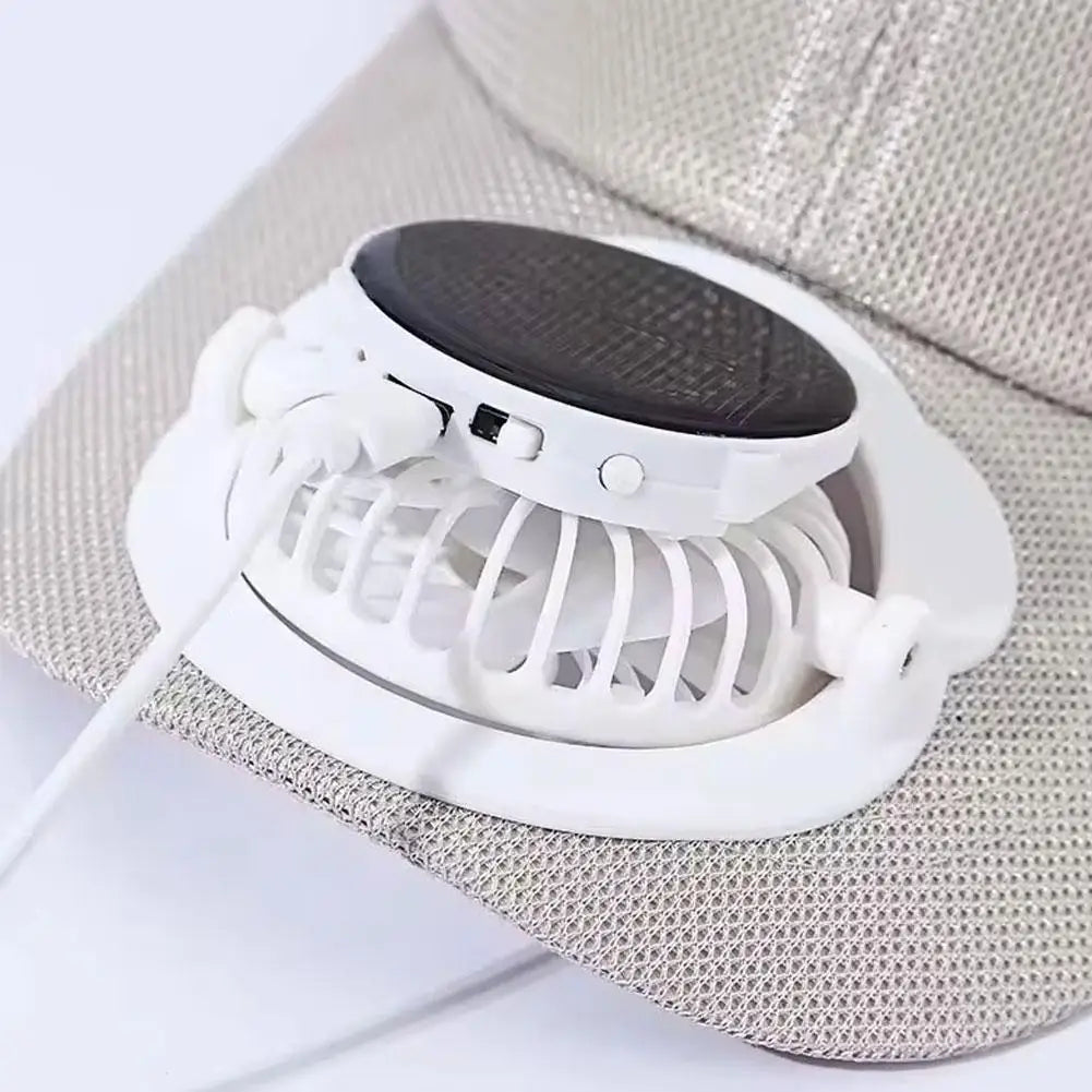 Solar Powered Fan Baseball Hat – Mesh Cooling Outdoor Cap Solar Fan Cap Qme
