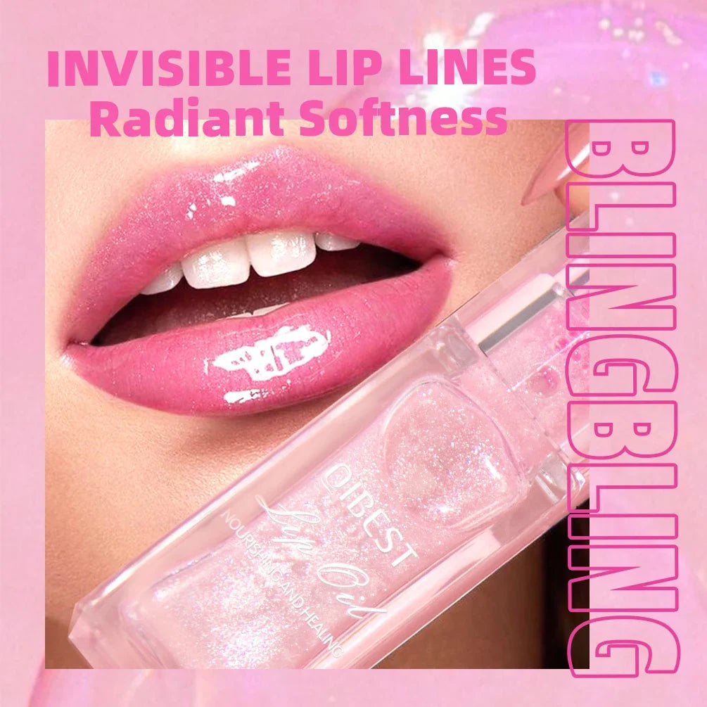 QIBEST Color-Changing Lip Oil Glaze – Moisturizing Balm Gloss Lip Oil Glaze Qme
