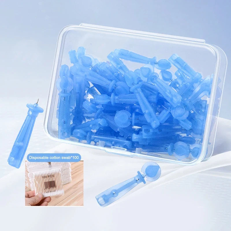 50 Disposable Precision Skincare Extraction Needles | Qme Skincare Extraction Tool Qme one size blue