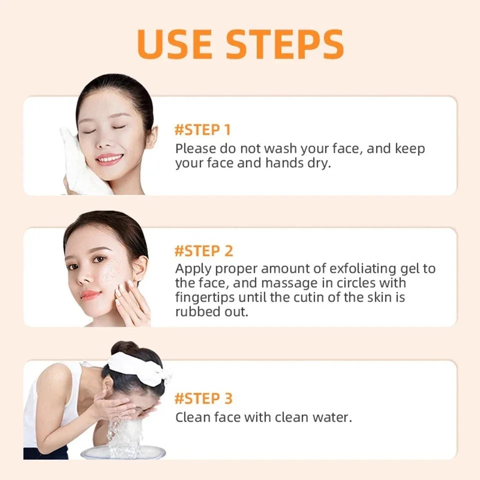 Orange Exfoliating Gel – Deep Cleansing & Pore Refining Exfoliating Gel Qme