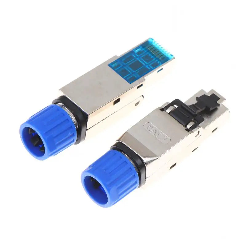 Toolless Shielded RJ45 Network Cable Plug 22–26AWG Connector Network Cable Connector Qme