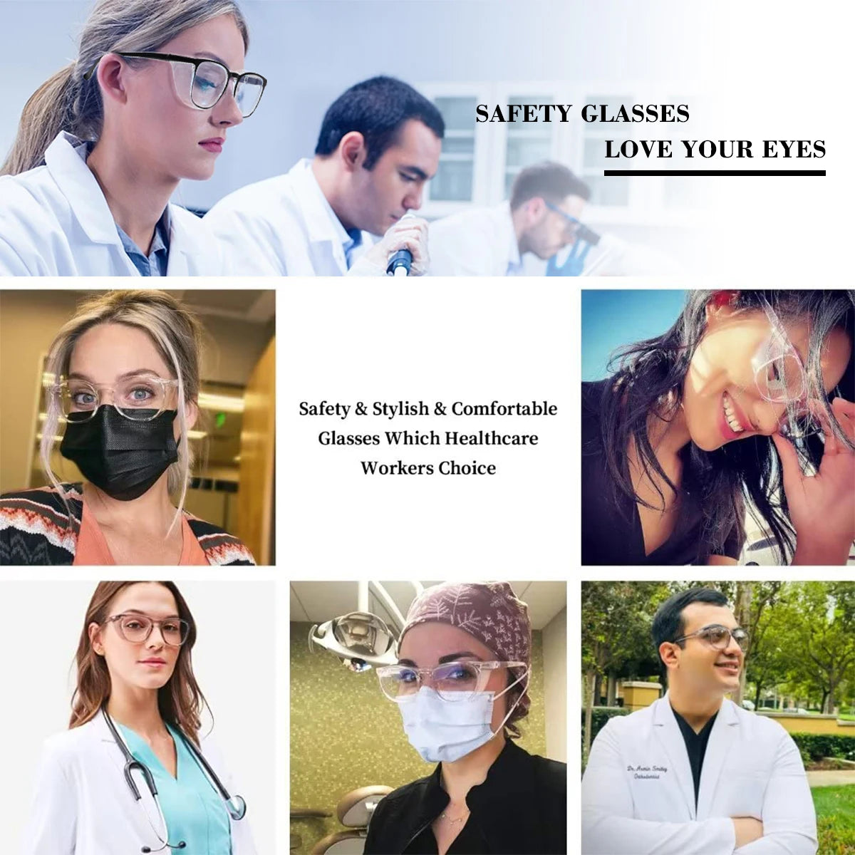 VOPHA Anti-Fog Safety Glasses UV & Blue Light Protection Protective Safety Glasses Qst