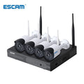 ESCAM WNK404 4CH 1080P Outdoor Wireless Security Camera NVR Wireless Security System Qme China Mainland AU Plug None