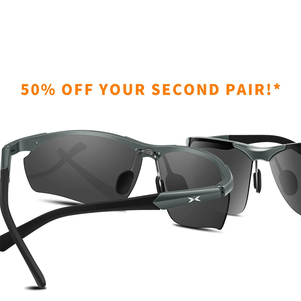 VOPHA 2-Pack Polarized UV400 Rimless Sport Sunglasses for Men Polarized Sunglasses Qst