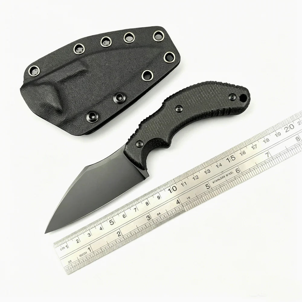 TRSKT M390 Fixed Blade Knife – Micarta Handle & Kydex Sheath Fixed Blade Knife Qst Have logo China Mainland