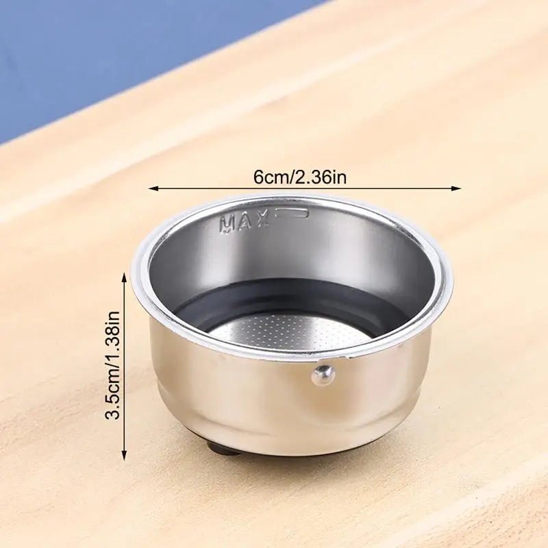 304 Stainless Steel Espresso Portafilter Filter Basket 1-2 Cup Espresso Filter Basket Qme 2cup