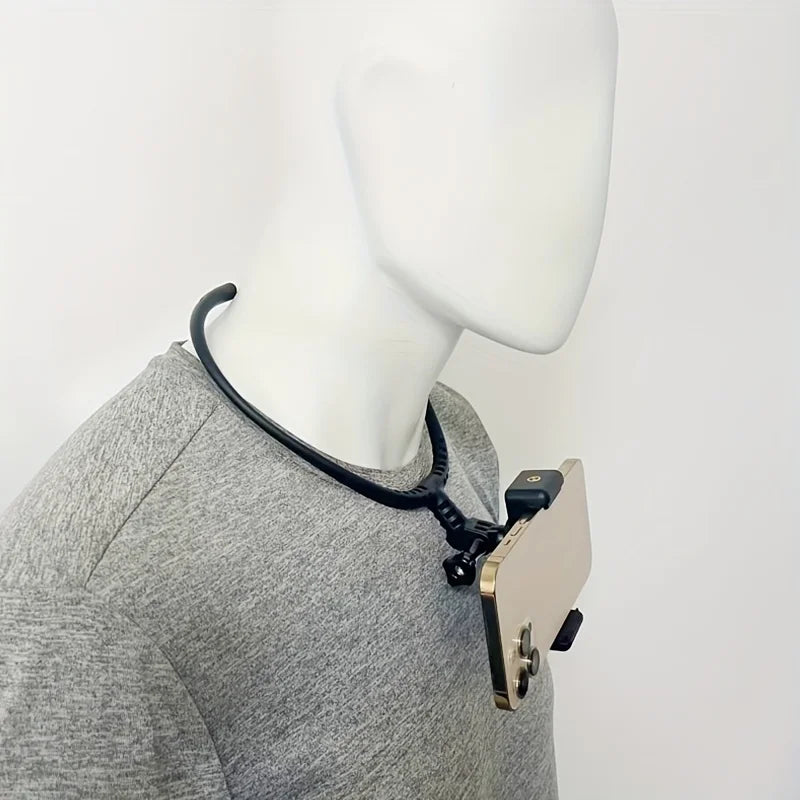 Neck Mount Phone Holder – POV Vlogging First-Person View Phone Neck Mount Qme