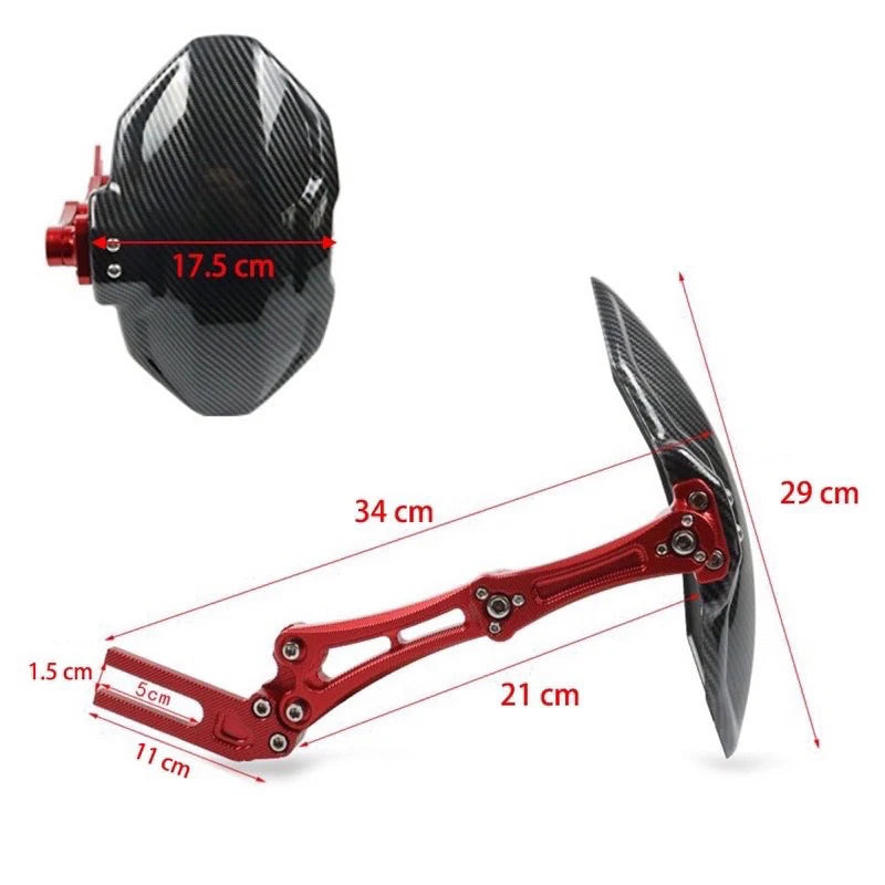 Universal Carbon Fiber Motorcycle & E-Bike Fender Mudguard Motorcycle Fender Qst