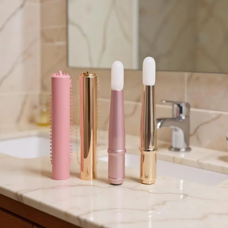 Mini Silicone Lip & Concealer Brush with Protective Cover Makeup Brush Applicator Qme