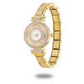 Y2K Rotating Zircon Stainless Steel Watch Bracelet
