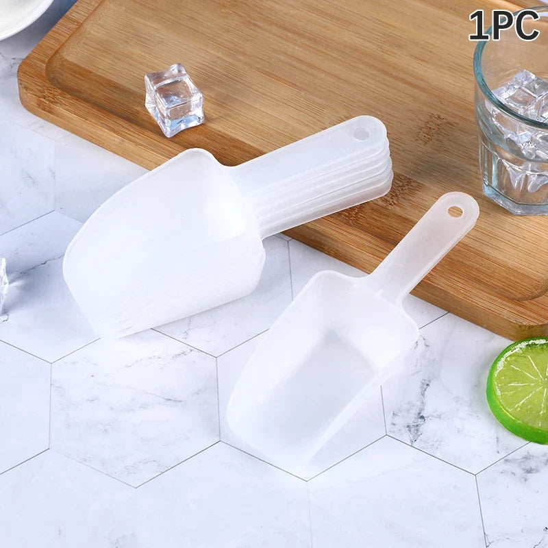 Plastic Kitchen Food Scoop – Ice, Flour, Candy & Rice Kitchen Food Scoop Qme Clear