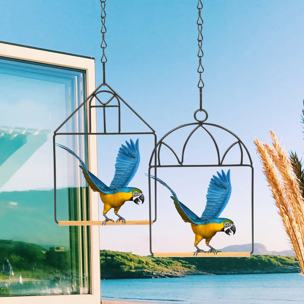3-Pack Portable Parrot Perch Stand – Indoor Bird Training Rack Bird Perch Stand Qme
