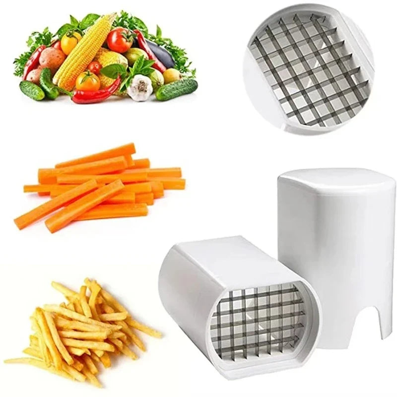 French Fry Cutter – Rapid Vegetable & Potato Slicer Vegetable Slicer Qme