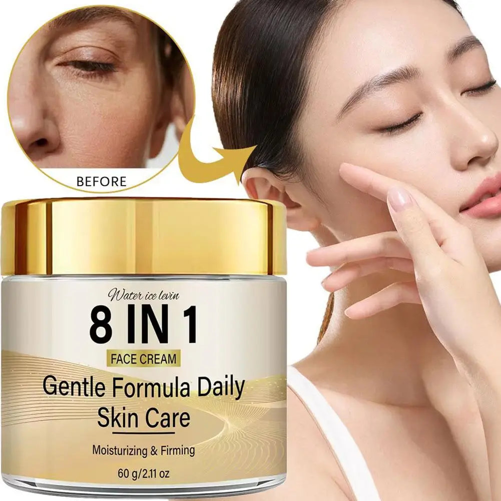 8-in-1 Face Cream Retinol Collagen Vitamin C Glutathione 60g Face Moisturizer Cream Qme