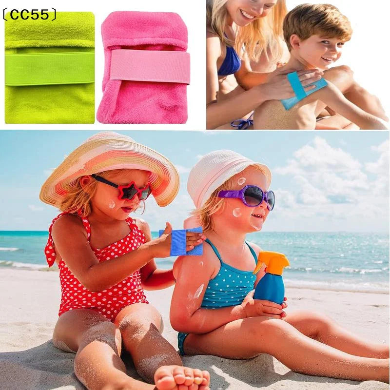Beach Sand Removal Gloves – Lightweight Coral Fleece, Washable Beach Gloves Qst