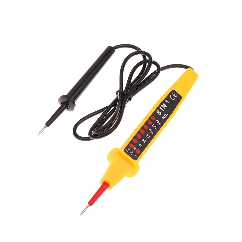 8-in-1 Voltage Tester Pen AC DC 6-500V Electrical Circuit Detector Voltage Tester Pen Qme