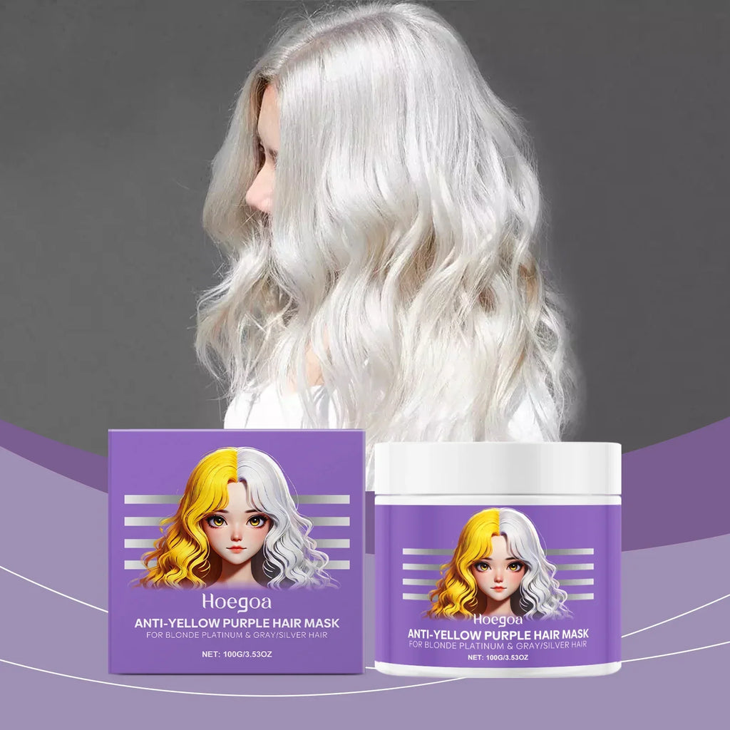 Qme Purple Hair Mask – Anti-Yellow, Deep Nourishing & Frizz Control Purple Hair Mask Qme