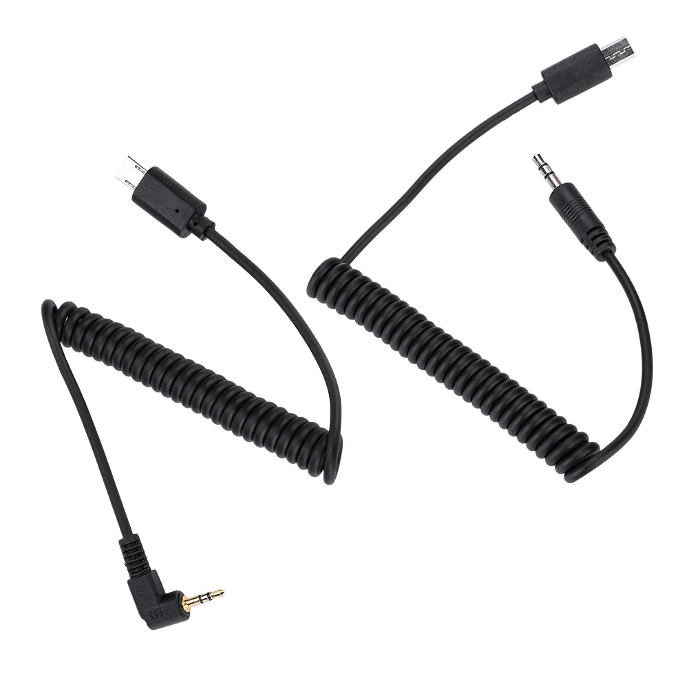 RM-VPR1 Shutter Release Cable 3.5mm/2.5mm for Sony A7III A9 Camera Remote Cable Qst