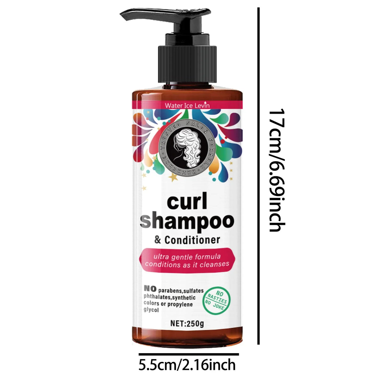 Qme Curly Hair Shampoo & Conditioner – Gentle Moisturizing Shampoo & Conditioner Qme