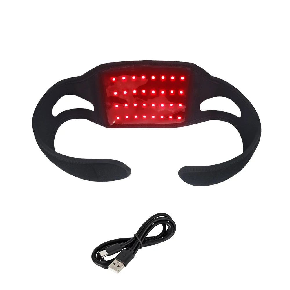 Red & Infrared Light Therapy Wrap 660nm 850nm – Face & Neck Light Therapy Wrap Qst Chin Belt