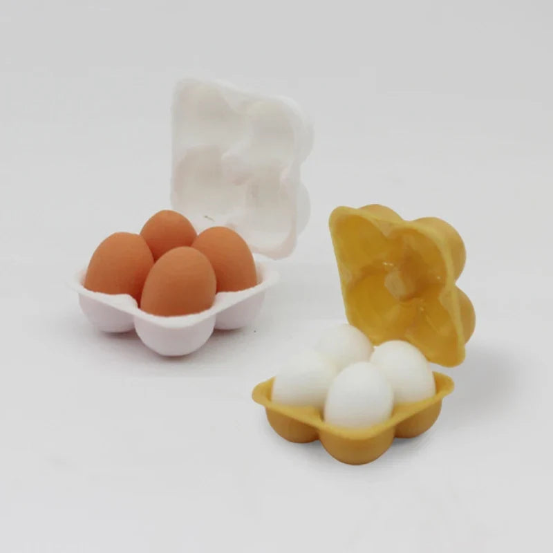1:12 Miniature Egg Tray Dollhouse Kitchen Food Accessory Dollhouse Miniature Qme