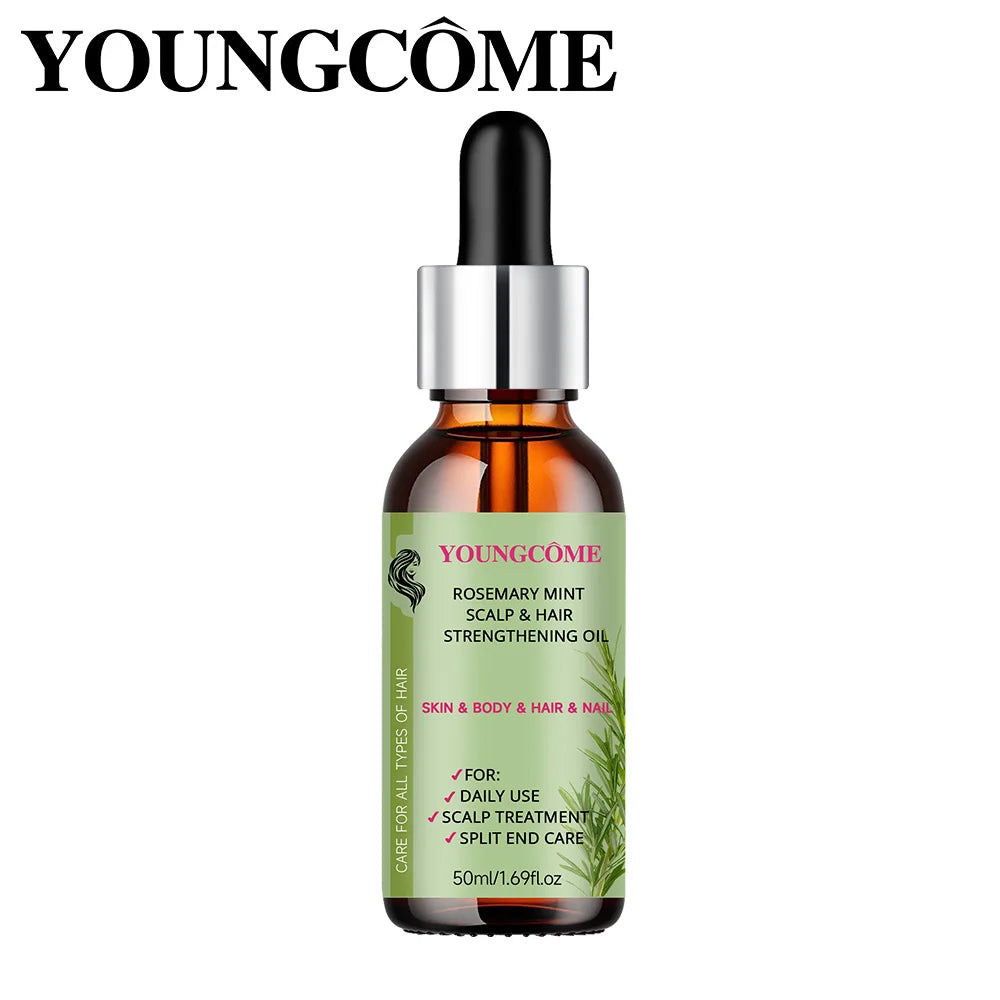 Rosemary Mint Hair Strengthening Oil – Deep Hydration & Shine Hair Strengthening Oil Qst