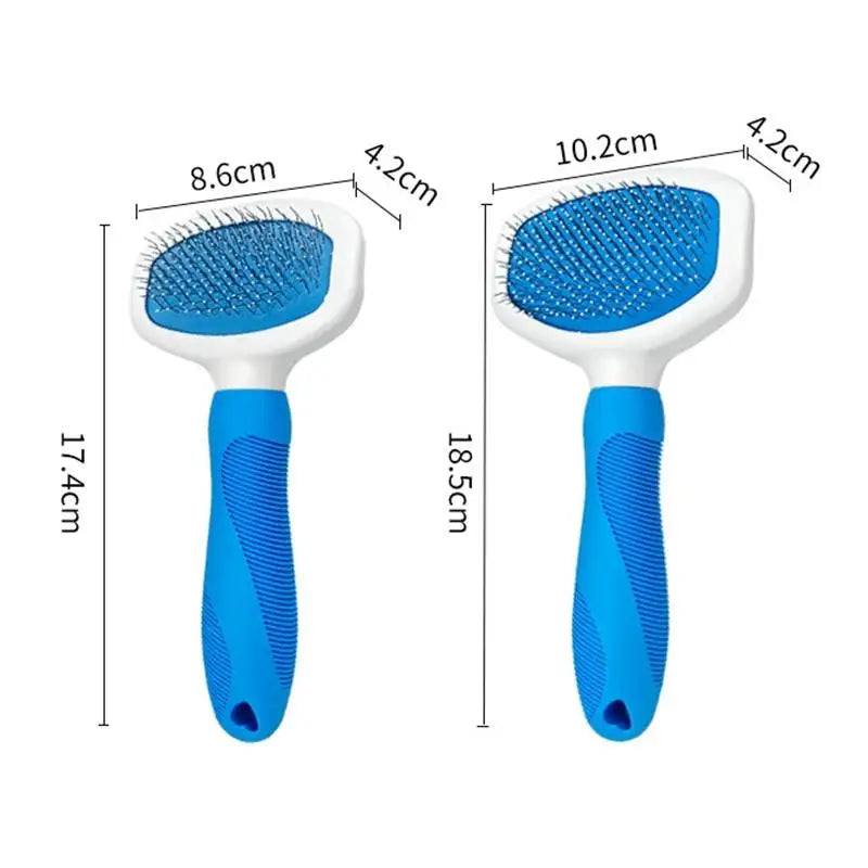 Gentle Cat & Dog Grooming Brush – Detangling Comb for Pets Pet Grooming Brush Qme