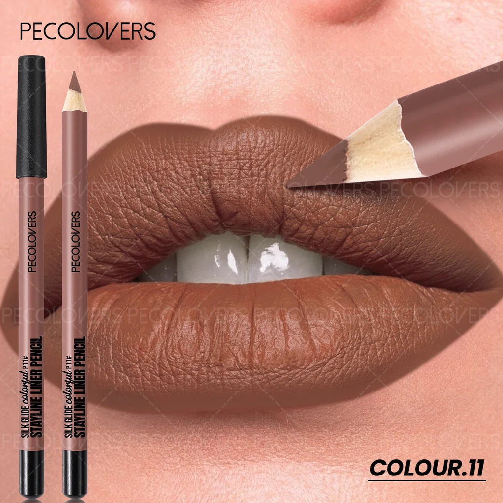 Matte Waterproof Lip Liner – Contour & Define, 11 Shades Matte Lip Liner Qme 11
