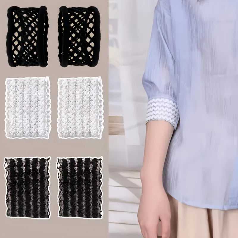 Detachable Sleeve Cuffs Drawstring Anti-Slip Fixator | Polyester Sleeve Cuffs Qme 6pcs mixed