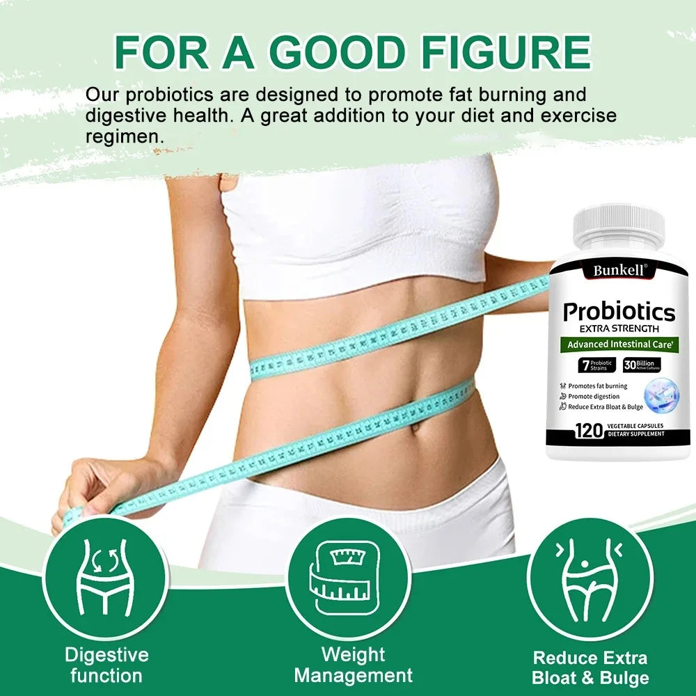 Probiotics Prebiotics & Digestive Enzymes – Gut Health Capsules Probiotic Supplement Qst