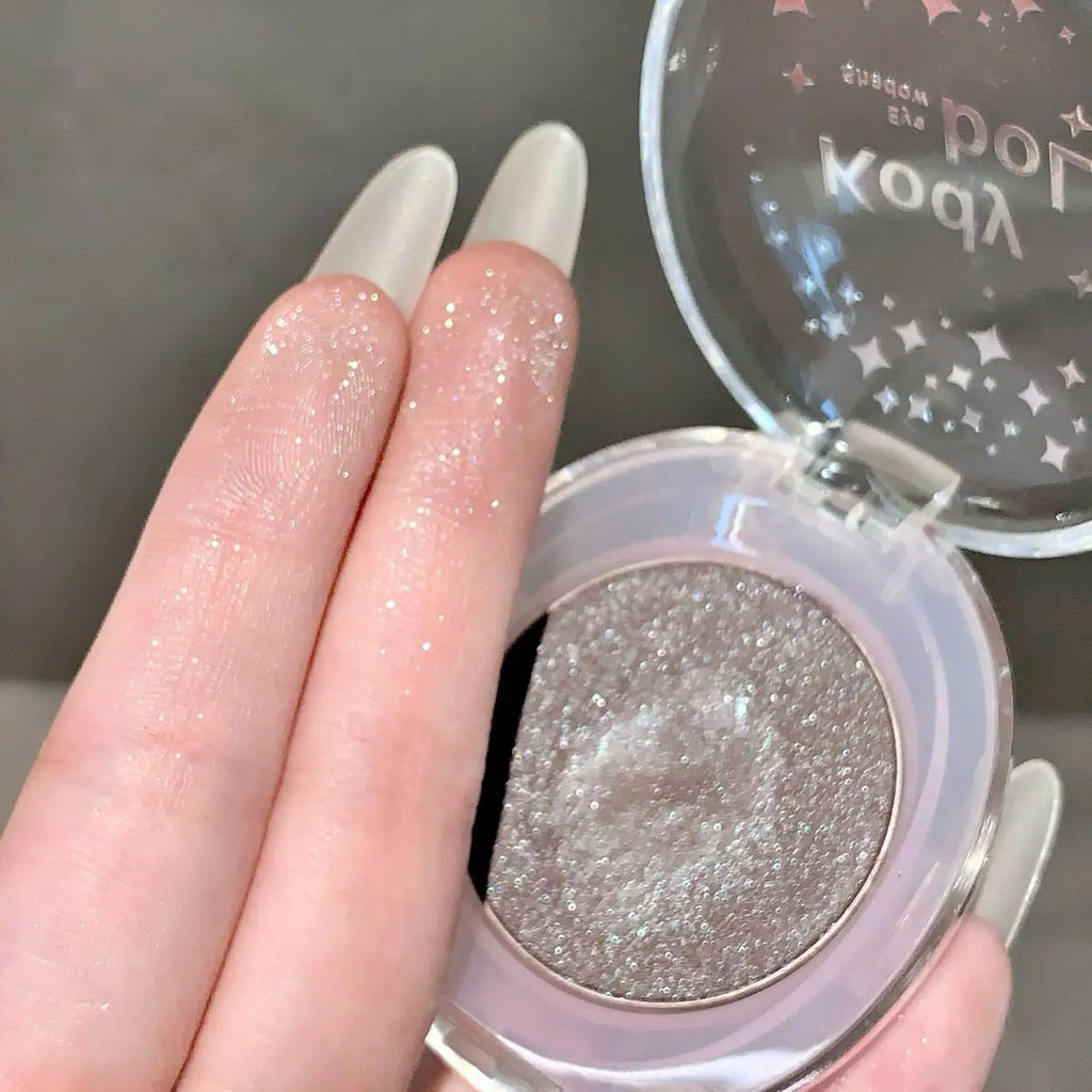 3D Pearlescent Highlighter Powder – Glitter & Gloss Shimmer Highlighter Powder Qme