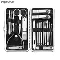8-Piece Stainless Steel Nail Clipper & Grooming Set | Qme Nail Grooming Set Qme 19PCS Black