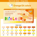 Qme Brush Tip Acrylic Paint Markers | Direct-Liquid Ink Acrylic Paint Markers Qme 639D-24