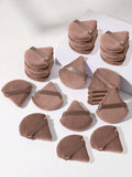 Triangle Sponge Puff Set – Loose Powder Setting & Blending Makeup Sponge Puff Qme Brown