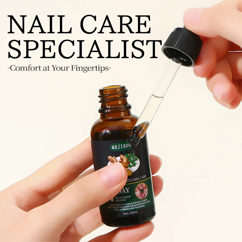 Nail Nutrient Serum – Ginger Extract Nail Repair Liquid 30ml Nail Treatment Serum Qst