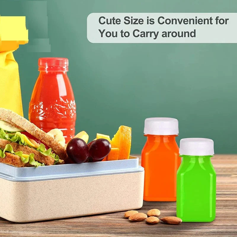 Reusable 120ml BPA-Free Bottles with Lids – Juice, Milk, Coffee Reusable Storage Bottles Qme Default Title